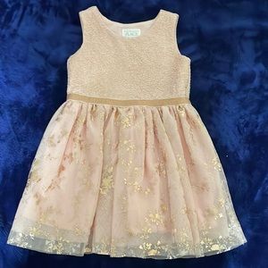 Toddler girls pink shimmery dress. Size 4T